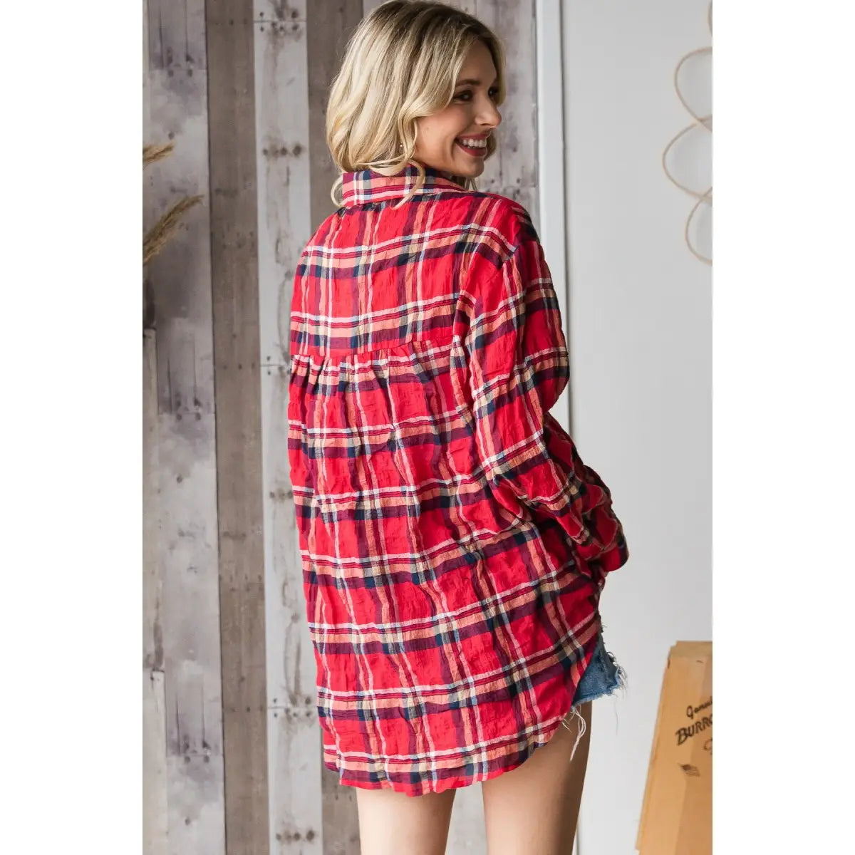 Vintage Red Plaid Flannel
