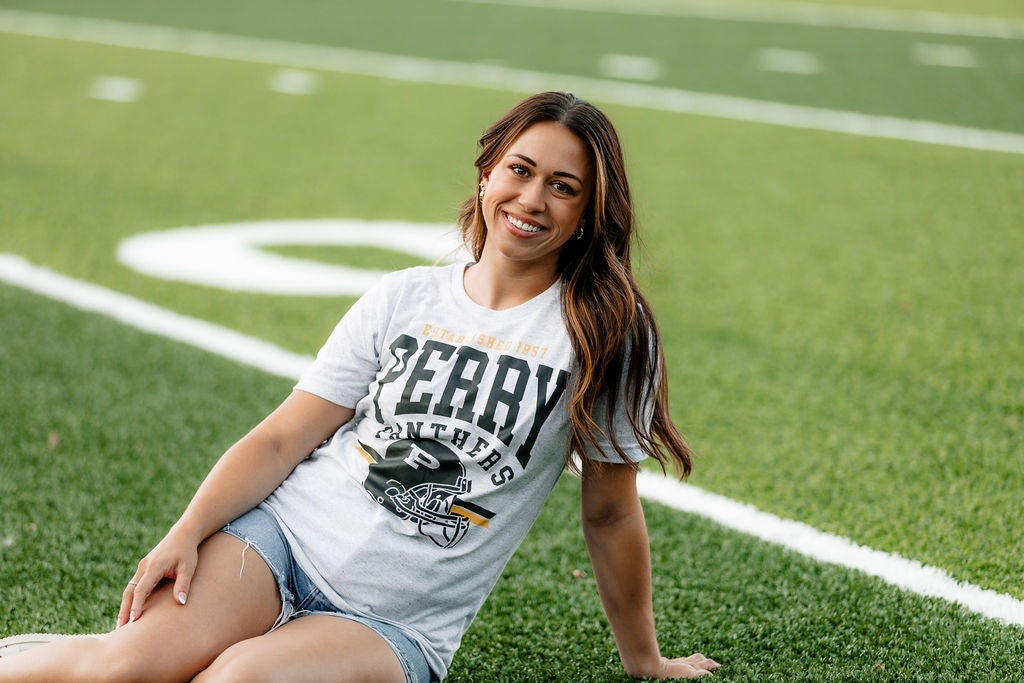 Perry Panther Football Helmet T-shirt