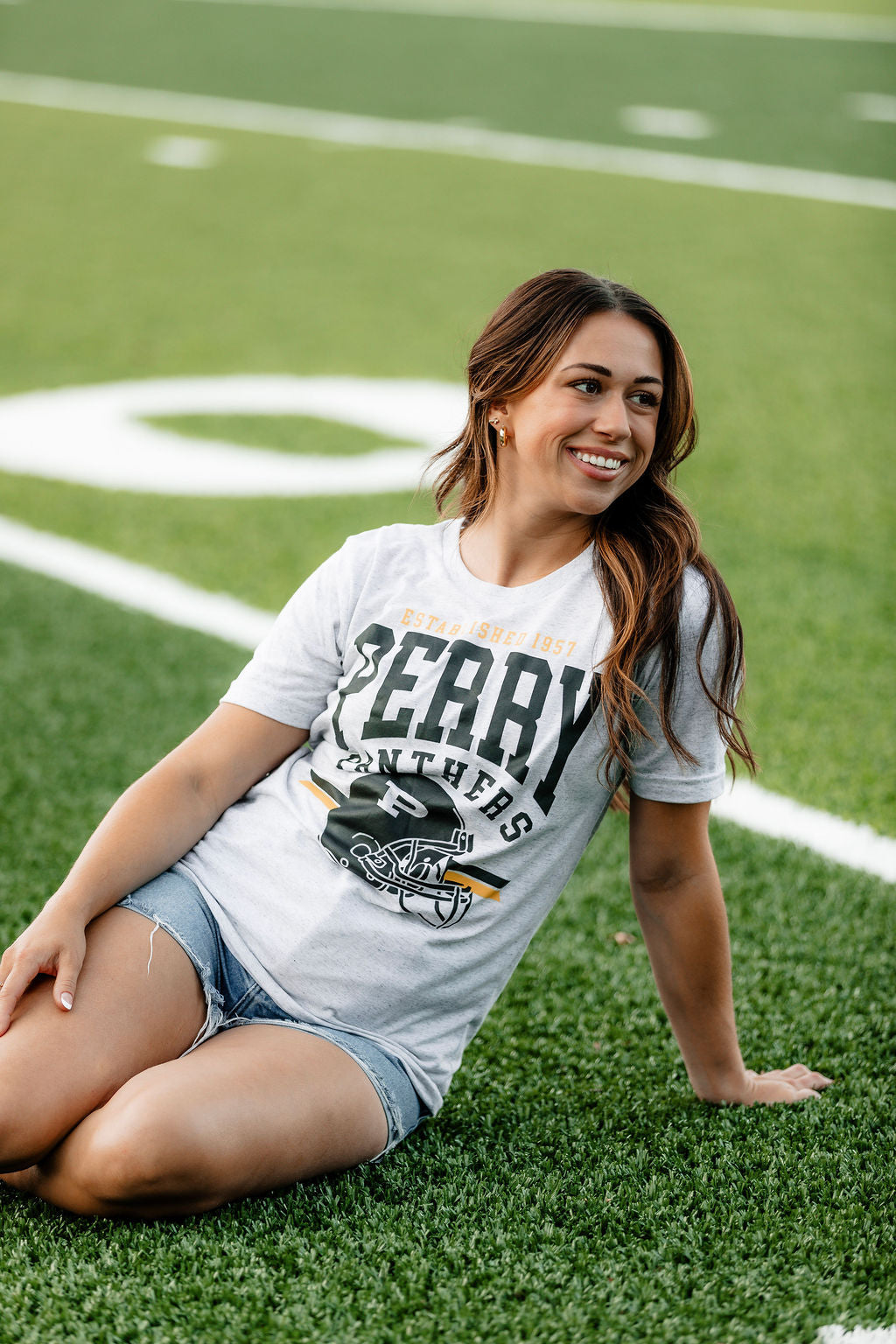 Perry Panther Football Helmet T-shirt