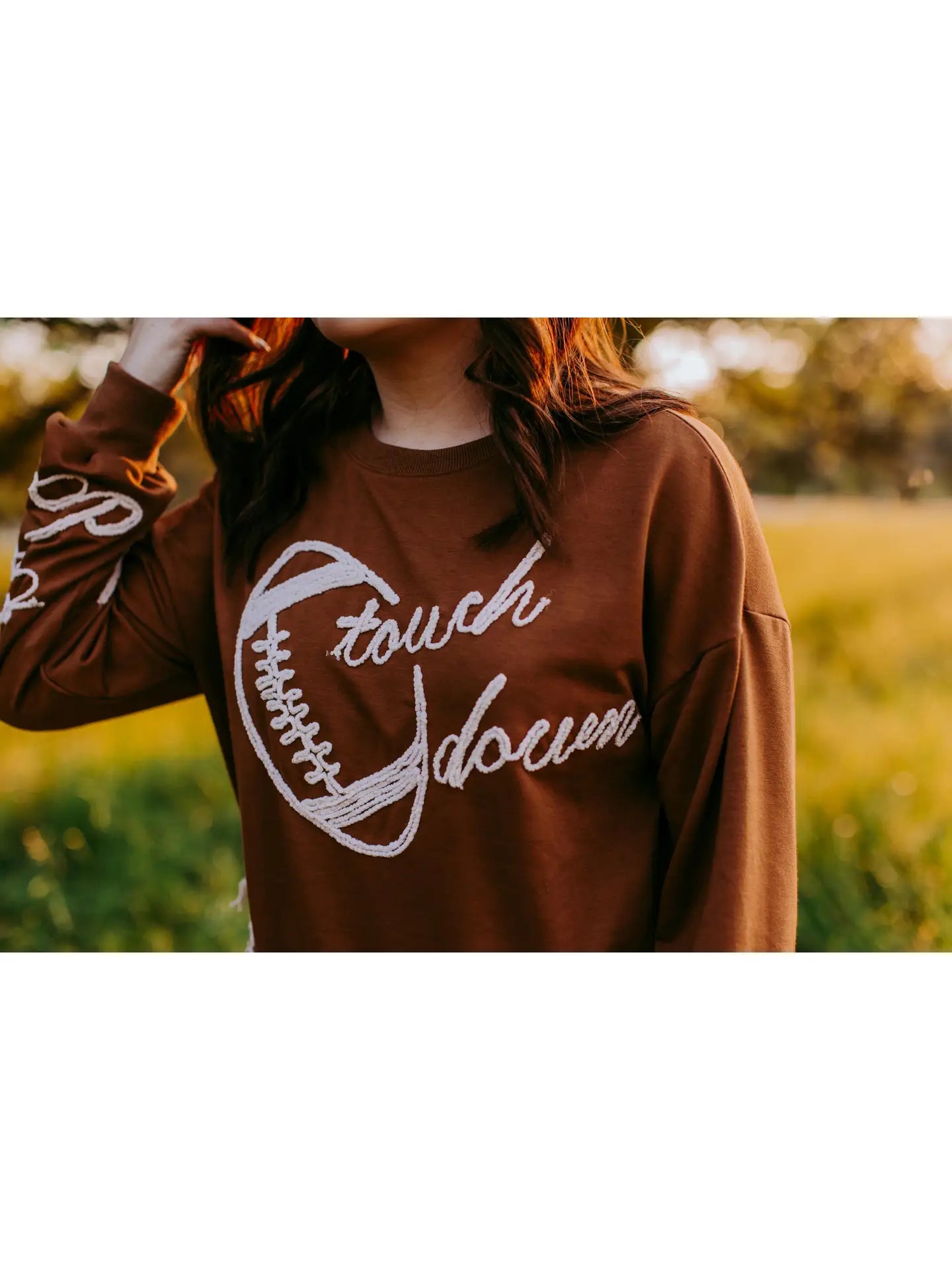 Touch Down Yarn Brown Sweatshirt