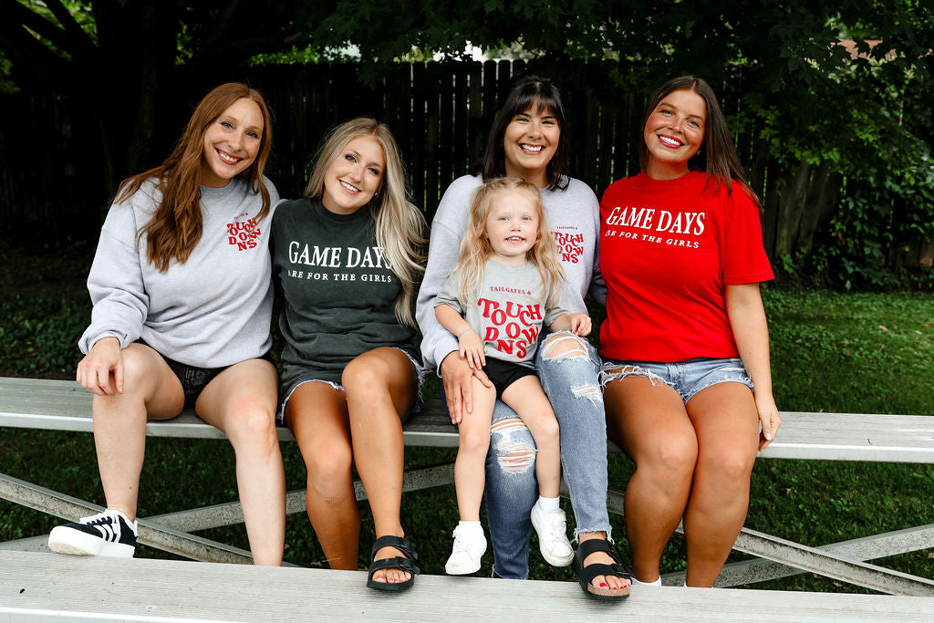 Tailgates and Touchdowns Toddler T-shirt and Baby Bodysuit