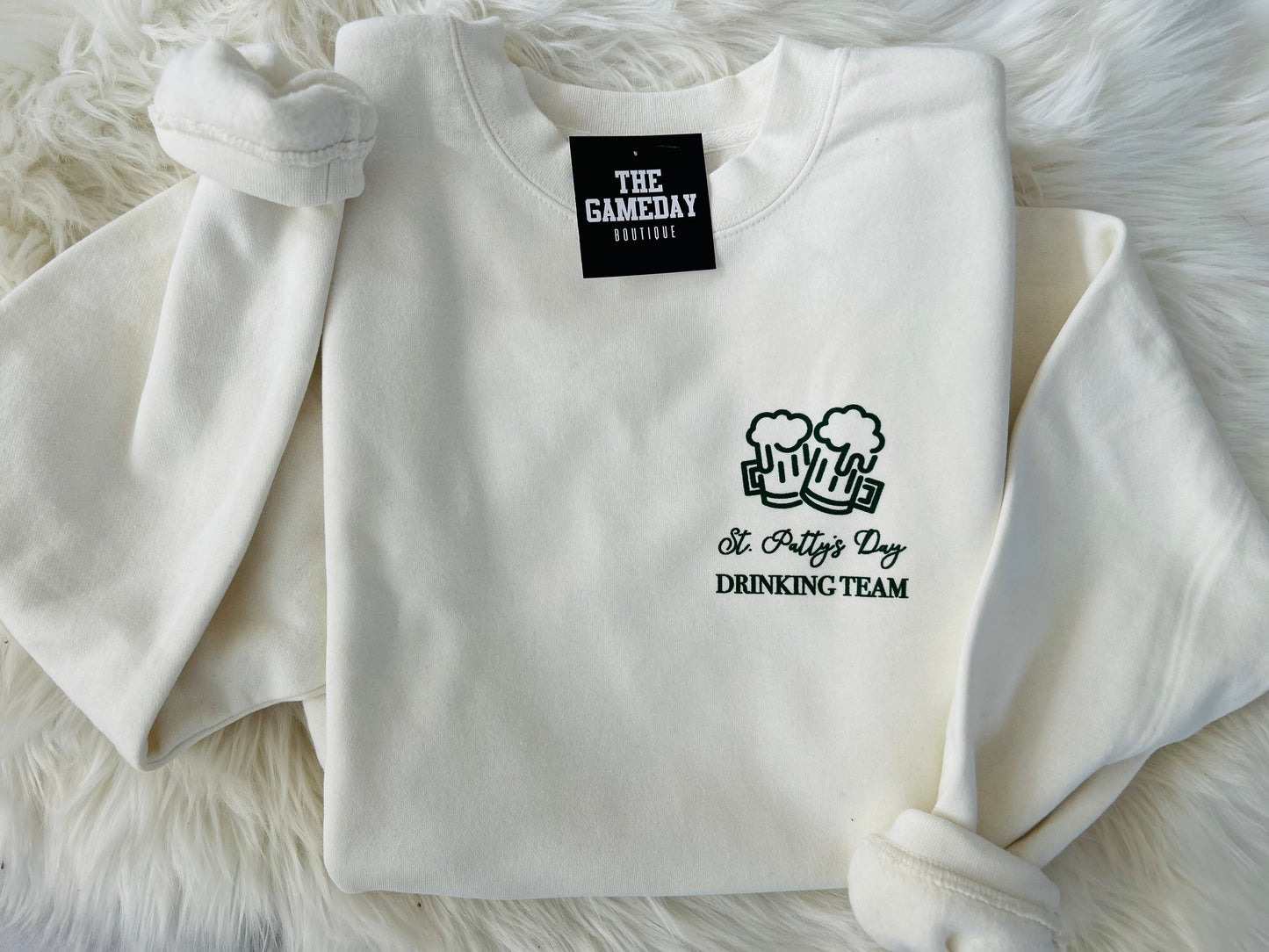 St Patty's Day Drinking Team Vintage Adult Sweatshirt