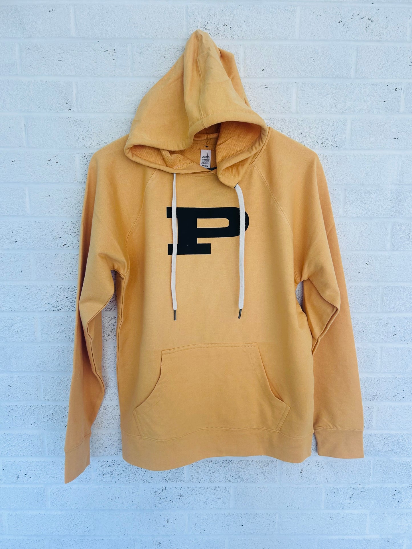 Perry P Lightweight Yellow Hooded Sweatshirt