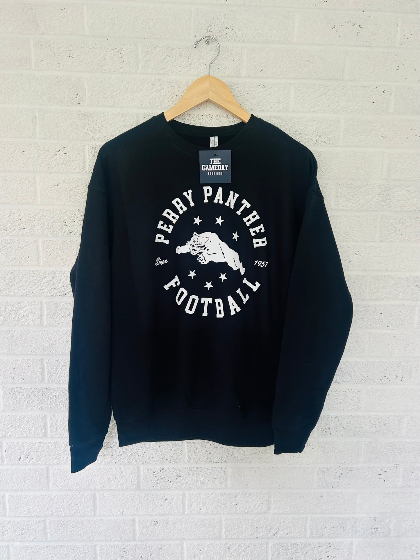 Perry Panther Football Leaping Panther Spongefleece Sweatshirt
