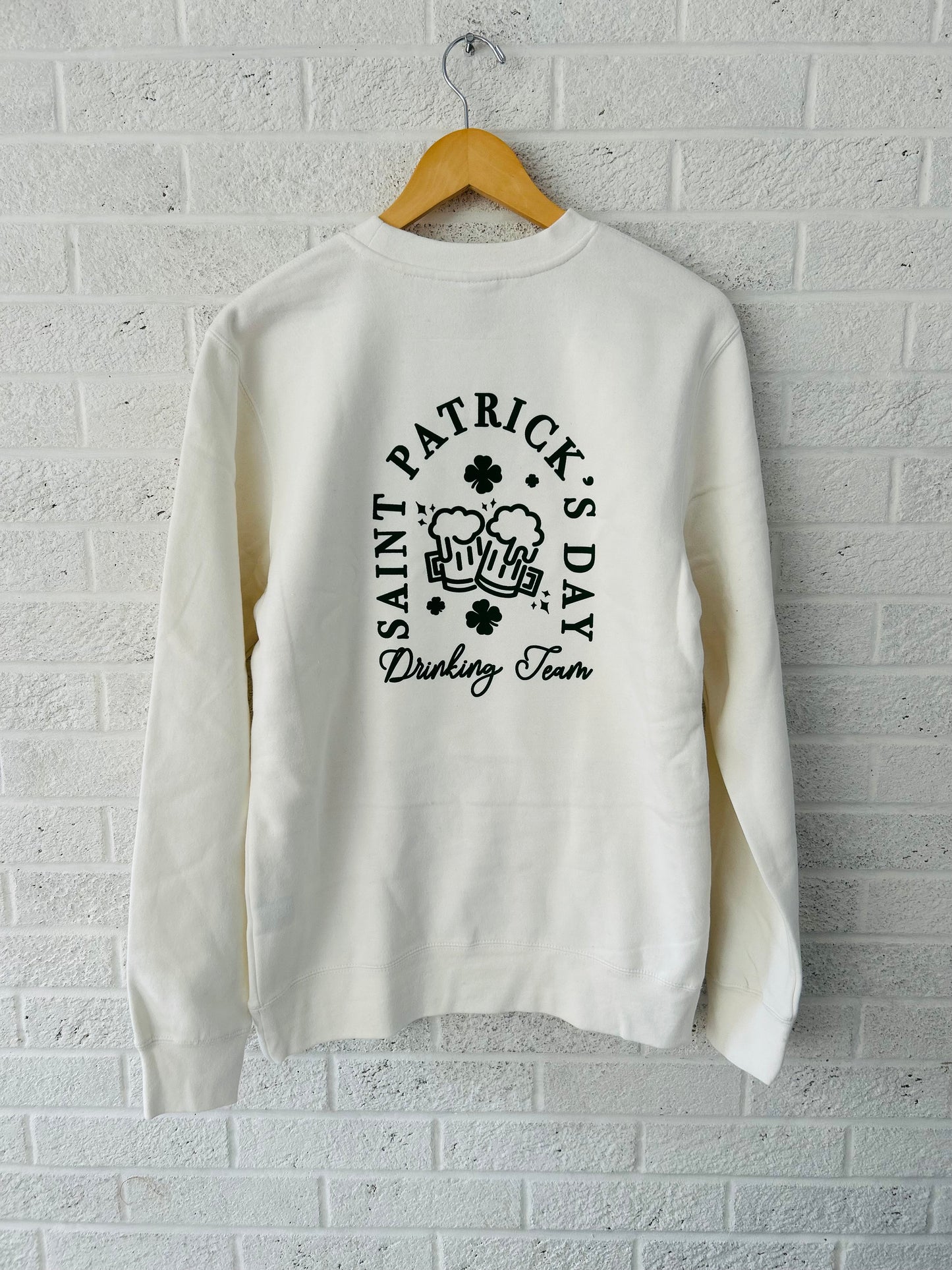 St Patty's Day Drinking Team Vintage Adult Sweatshirt