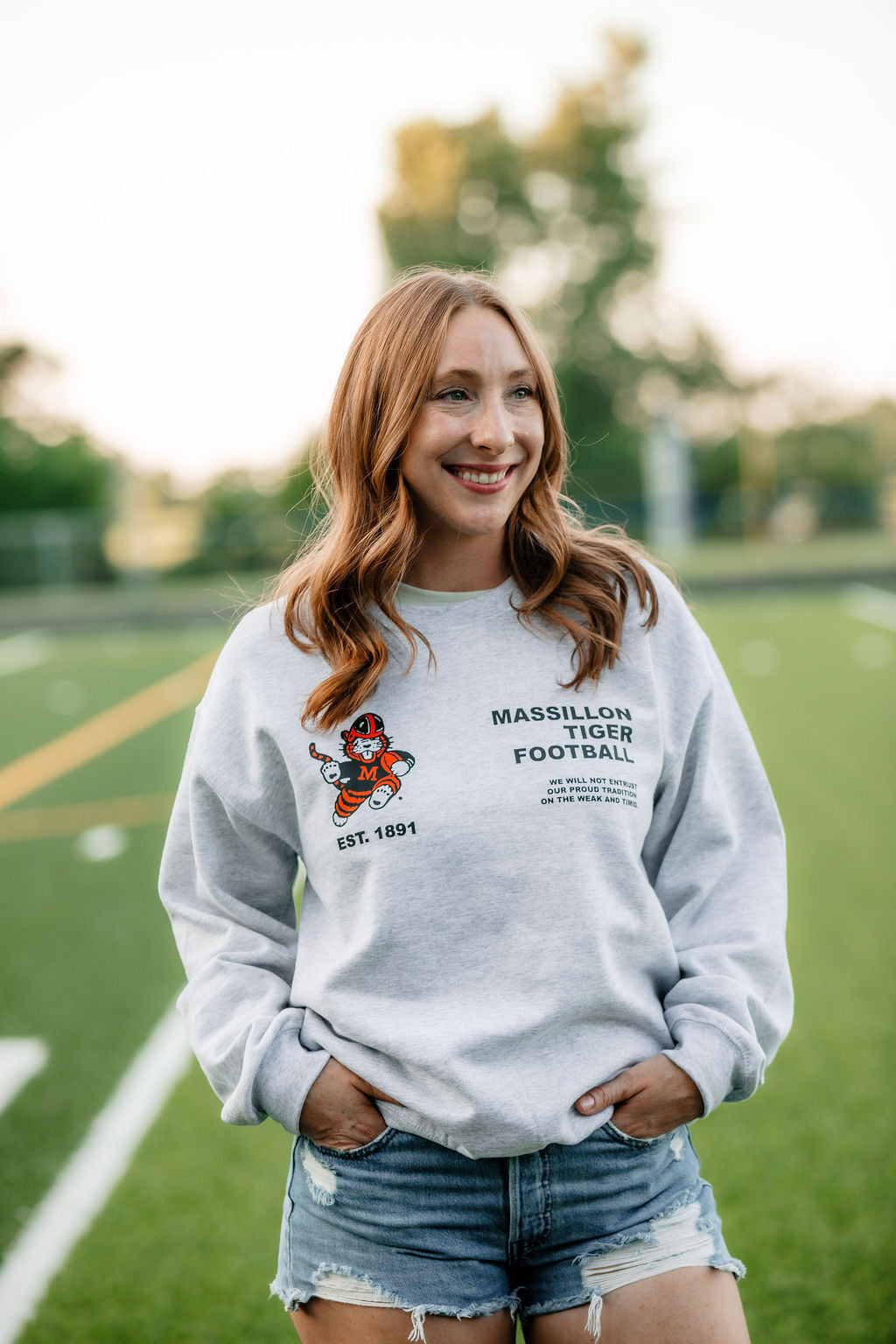 Massillon Weak and Timid Quote Sweatshirt
