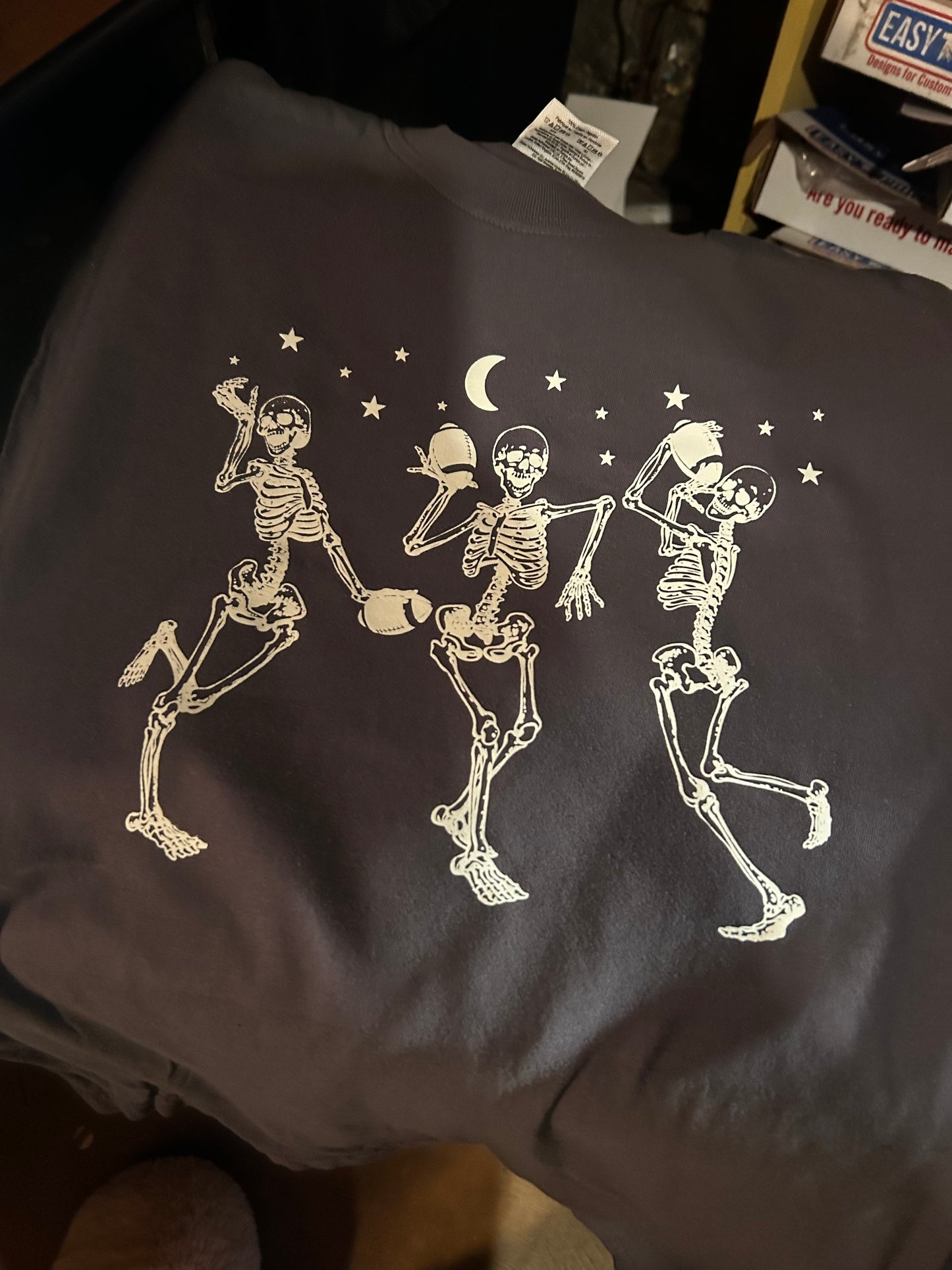 Football Skeleton Vintage T-shirt
