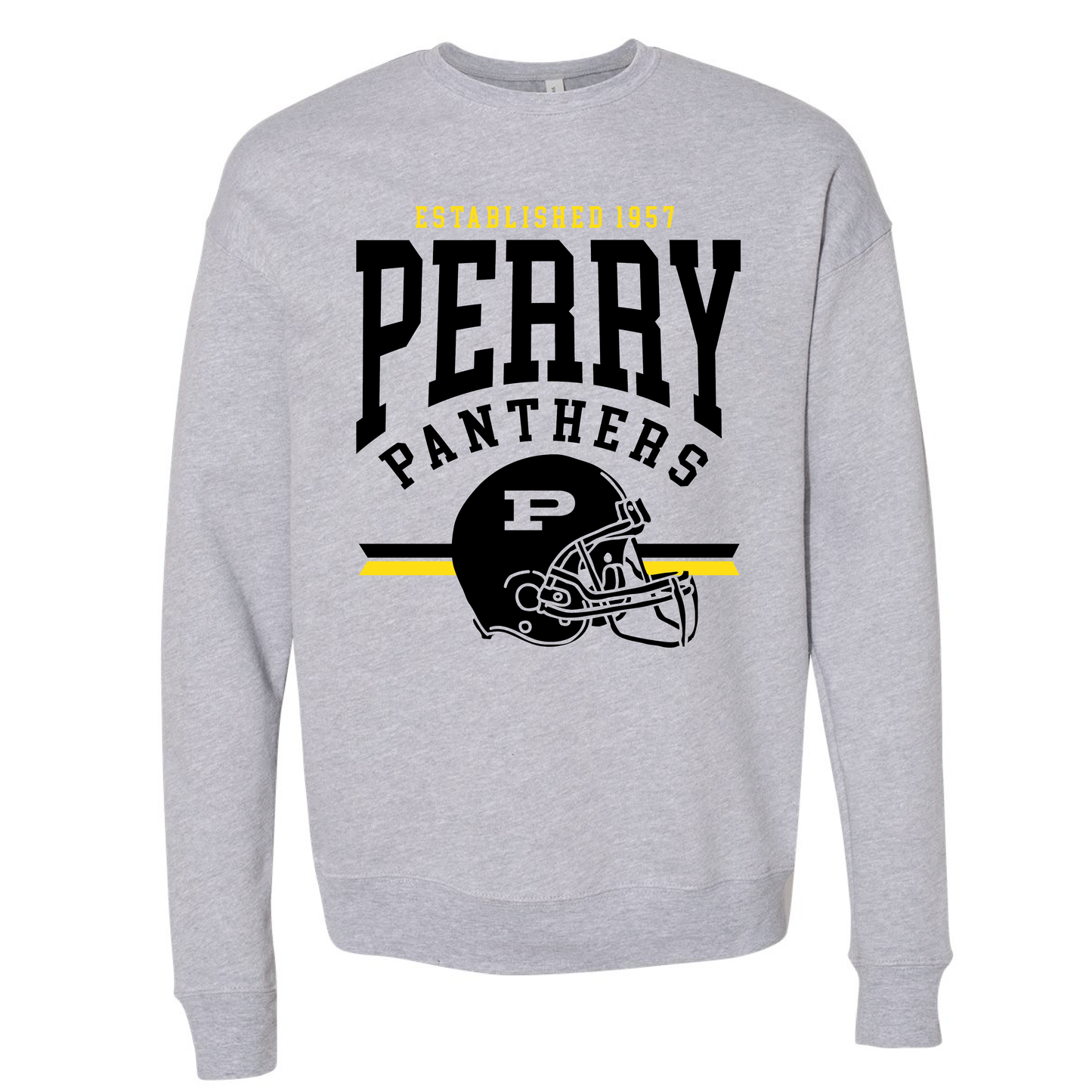 Perry Panther Football Helmet Sweatshirt