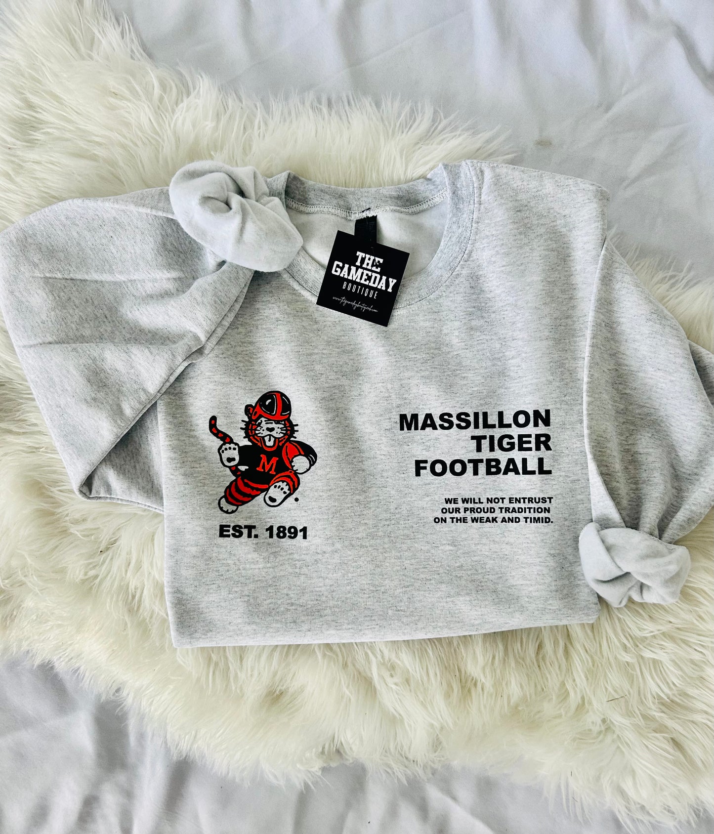 Massillon Weak and Timid Quote Sweatshirt
