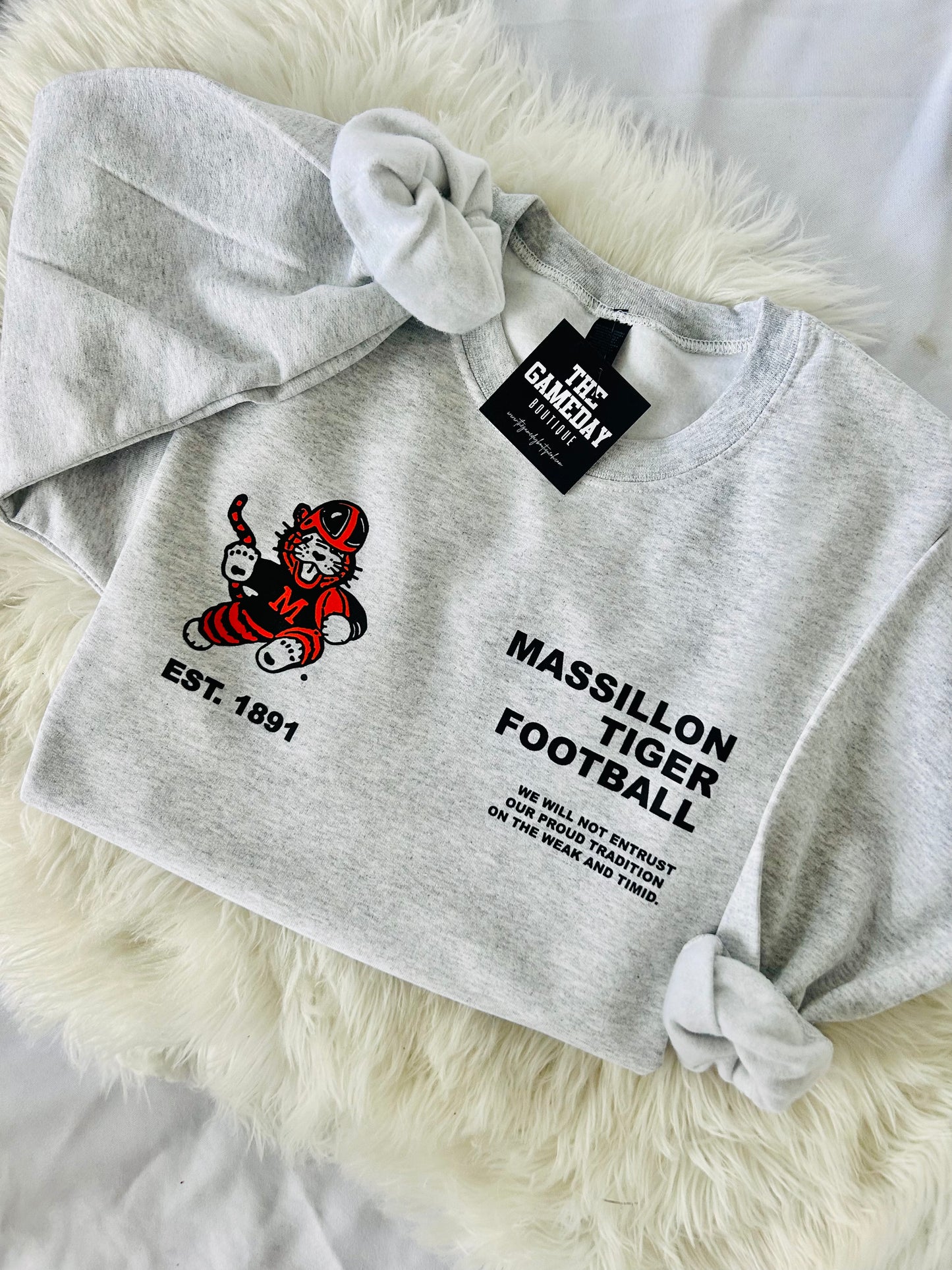 Massillon Weak and Timid Quote Sweatshirt