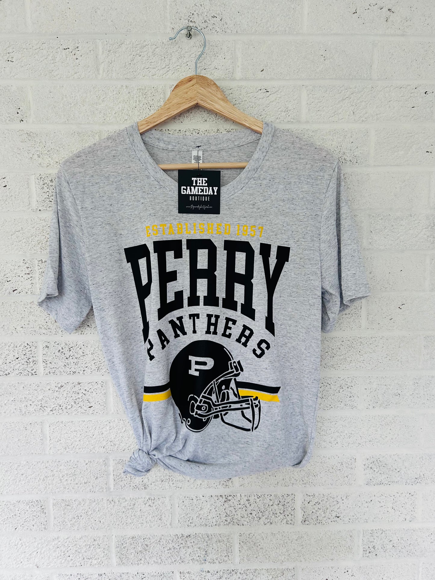 Perry Panther Football Helmet T-shirt