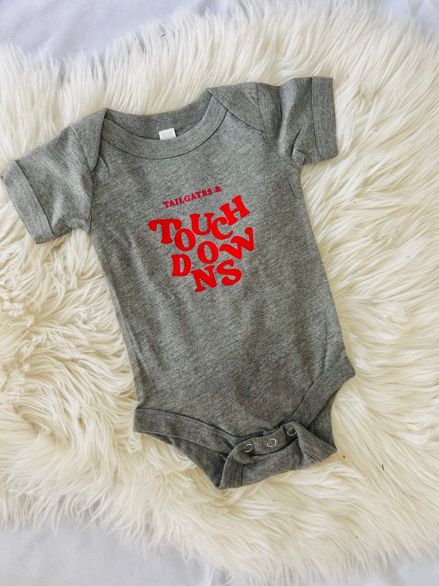 Tailgates and Touchdowns Toddler T-shirt and Baby Bodysuit