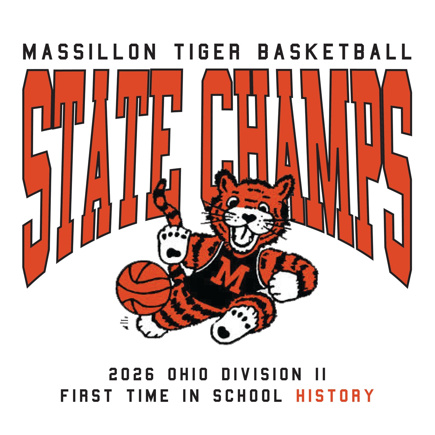 Massillon Basketball State Champion T-shirt PREORDER
