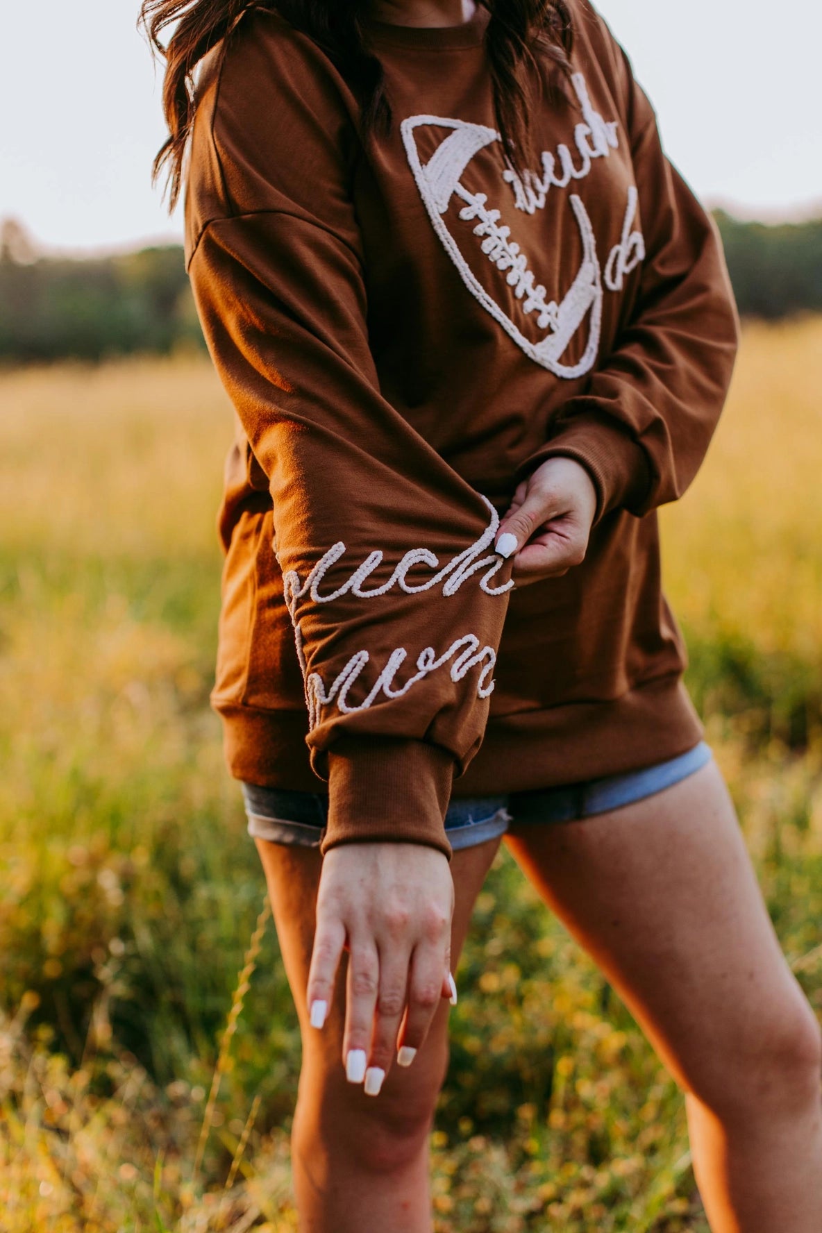 Touch Down Yarn Brown Sweatshirt
