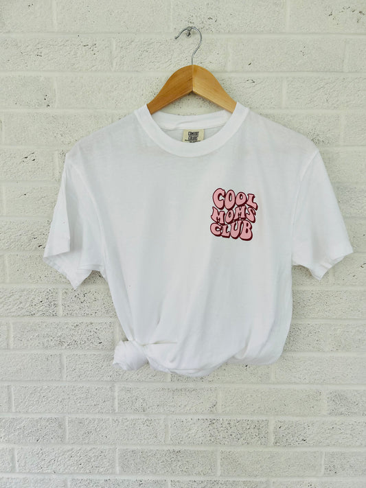 Cool Moms Club White Vintage T-shirt