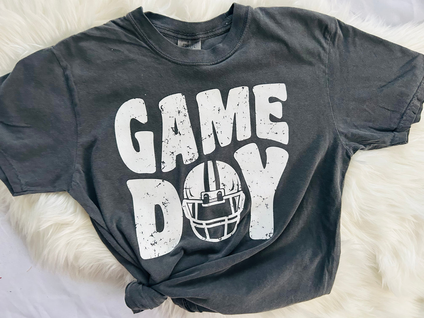 Game Day Football Helmet Vintage T-shirt