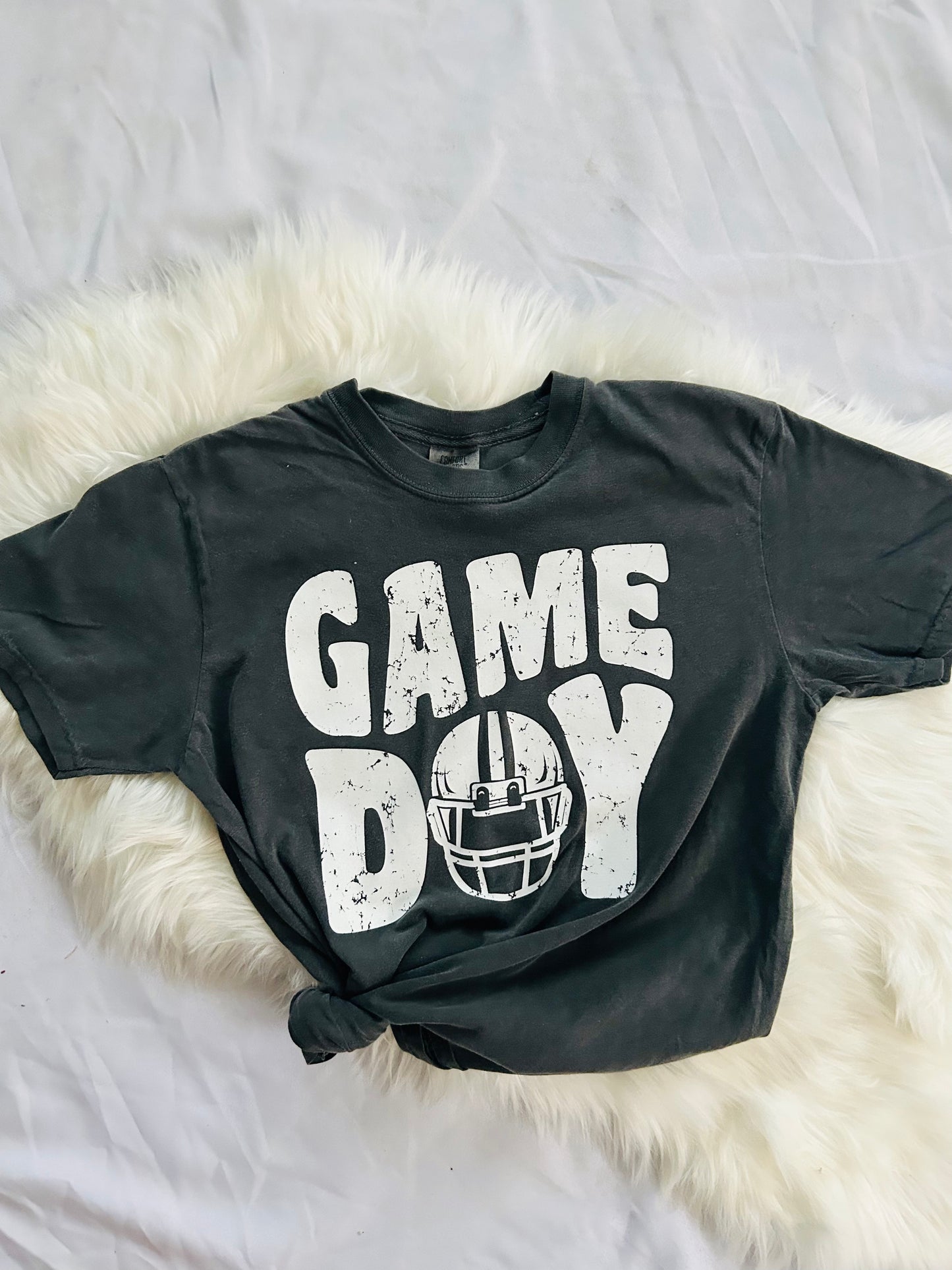 Game Day Football Helmet Vintage T-shirt