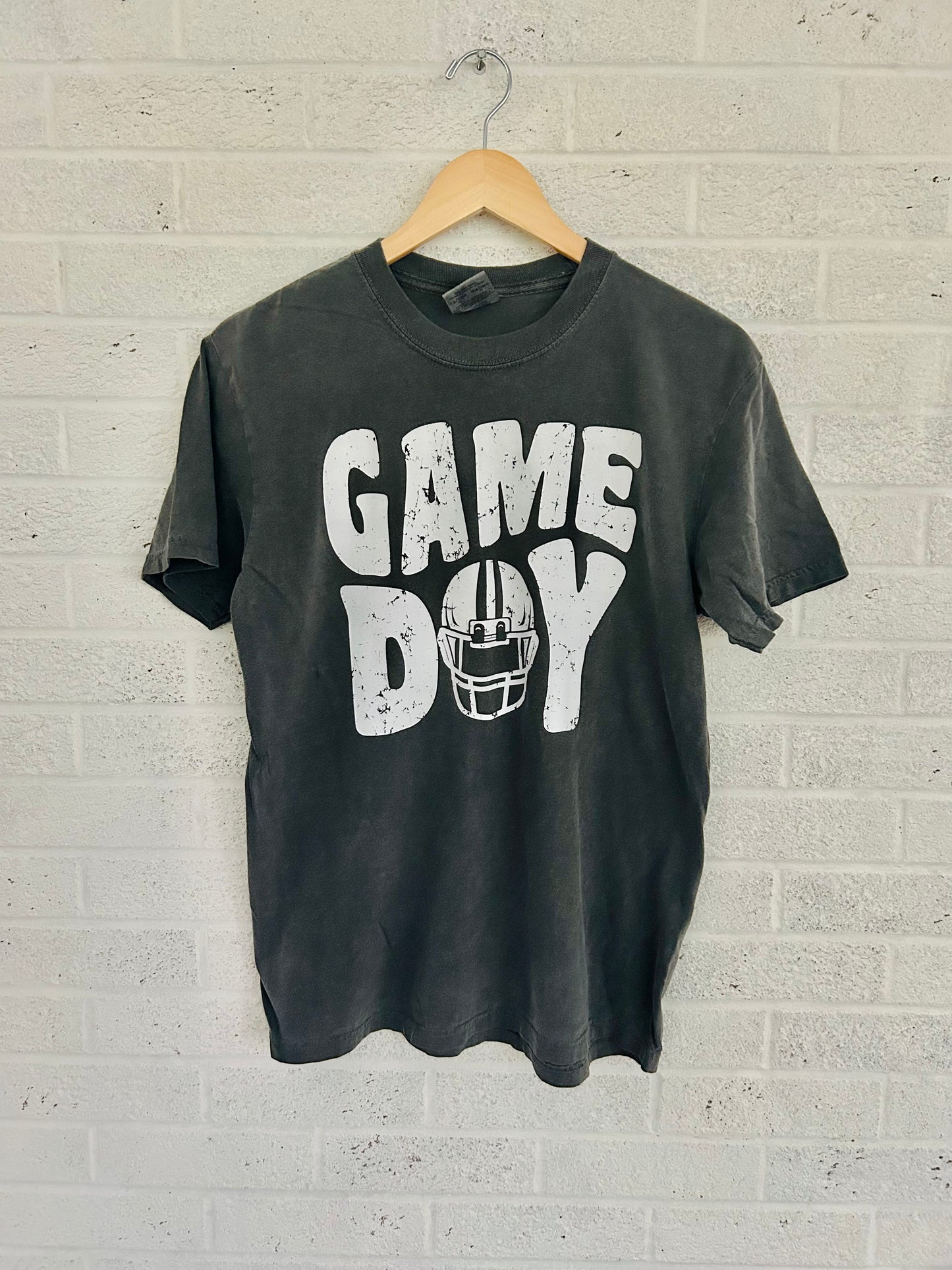 Game Day Football Helmet Vintage T-shirt