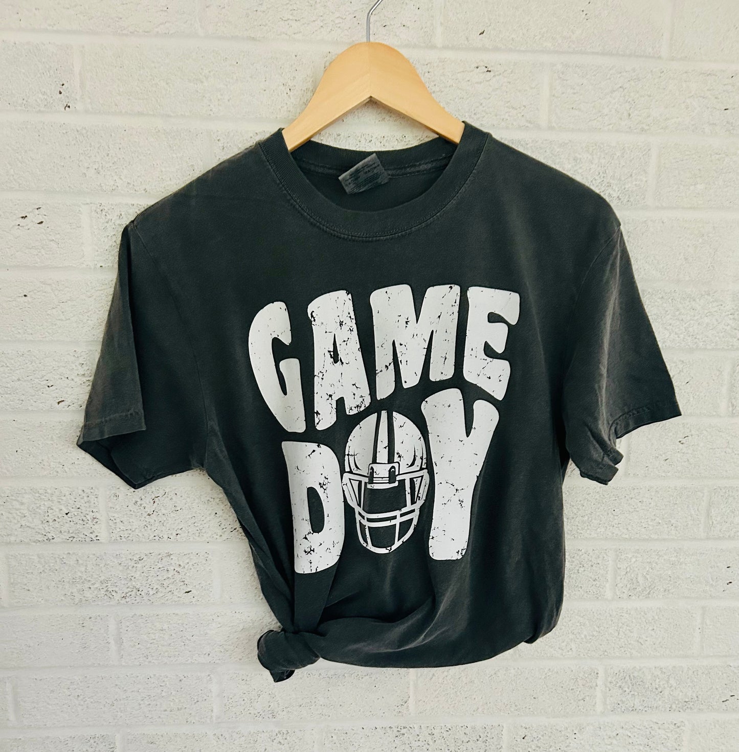 Game Day Football Helmet Vintage T-shirt