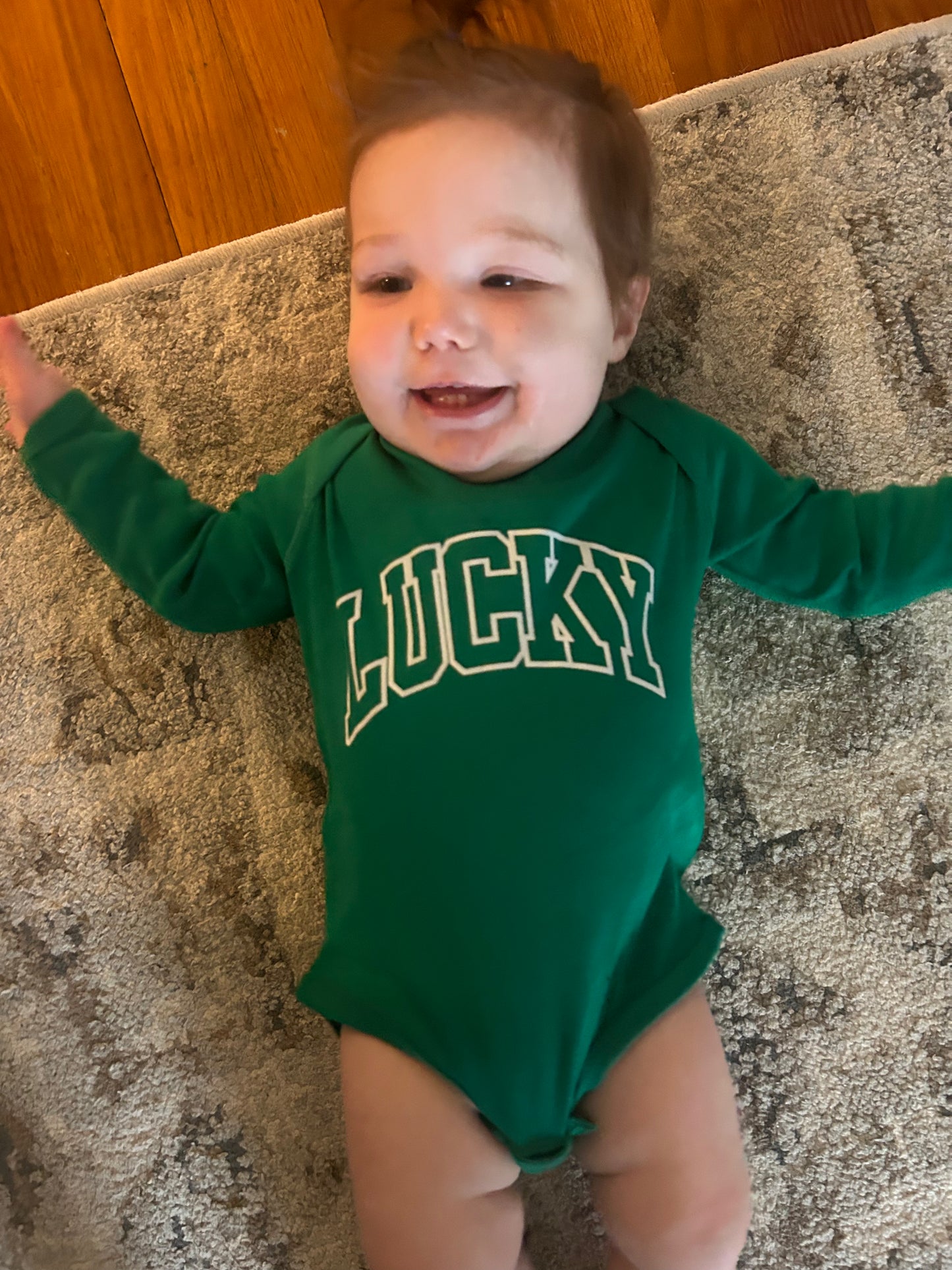 LUCKY Longsleeve Baby Bodysuit