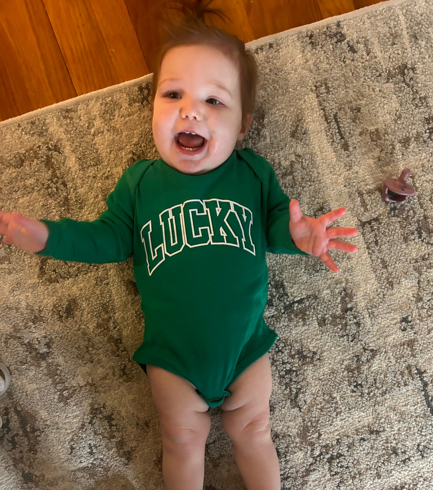 LUCKY Longsleeve Baby Bodysuit