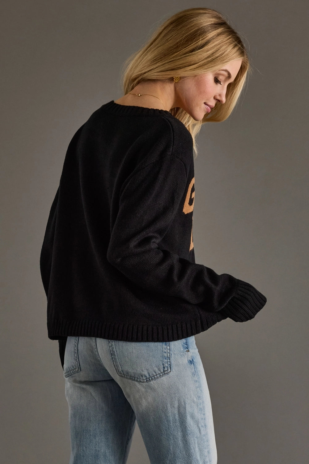 Black and Tan Game Day Sweater