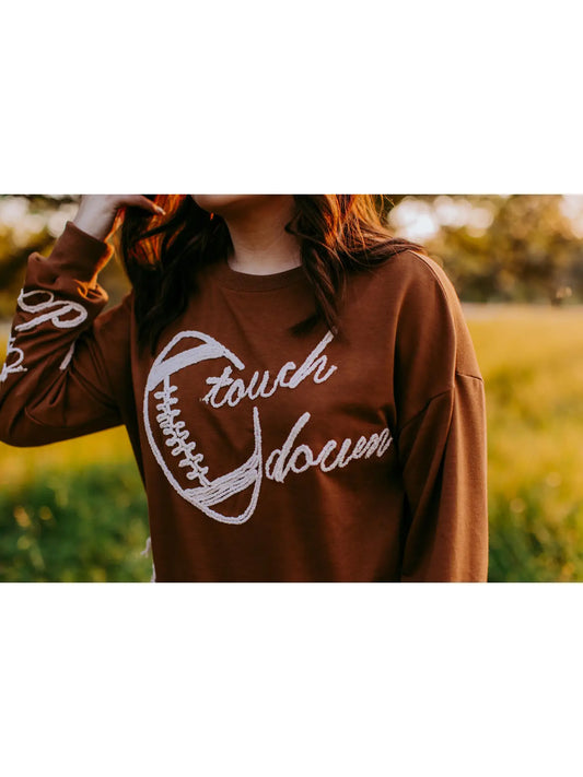 Touch Down Yarn Brown Sweatshirt