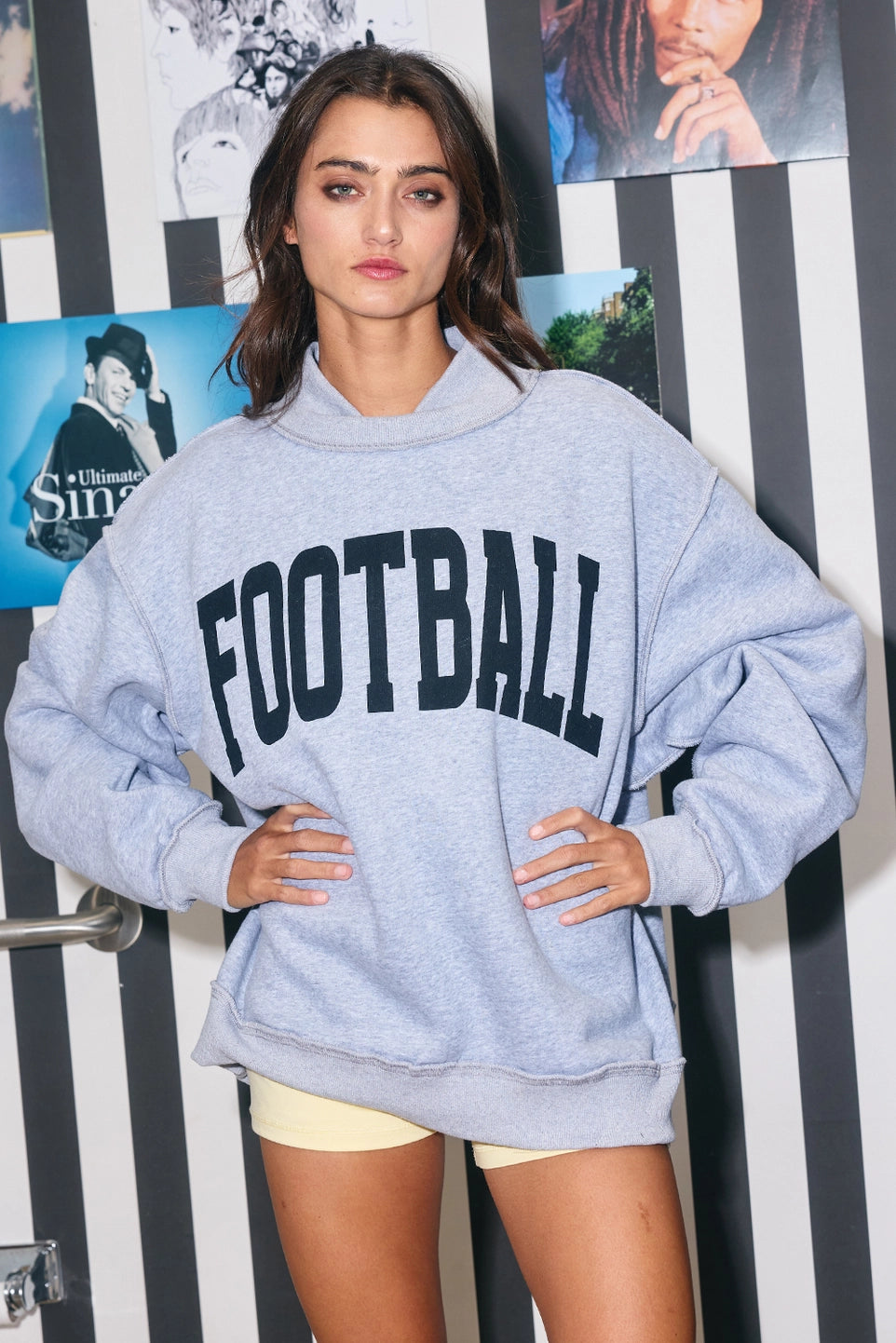 Game Day Reversible Mock-neck Sweatshirt