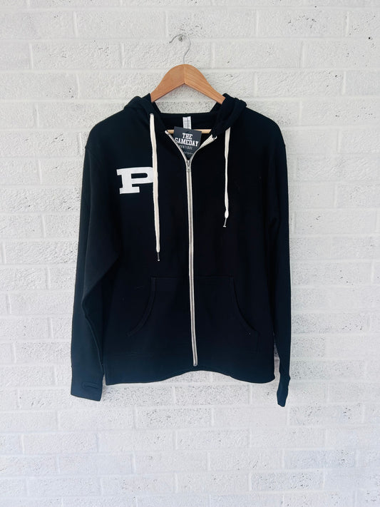 Black Perry P Full Zip Sweatshirt