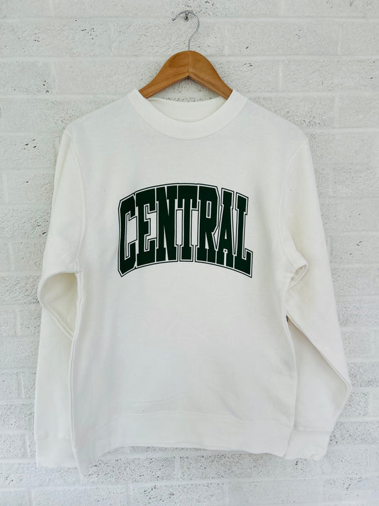 White Central Arch Vintage Adult Sweatshirt