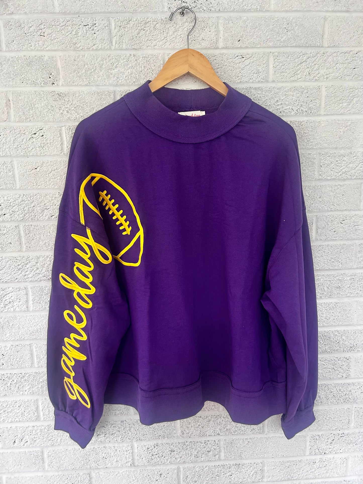 Game Day Football Embroidered Sweatshirt