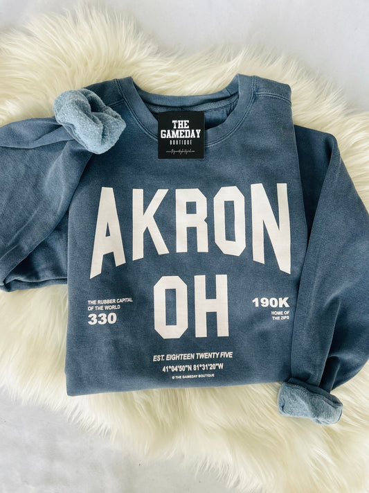 Akron OH Vintage Sweatshirt