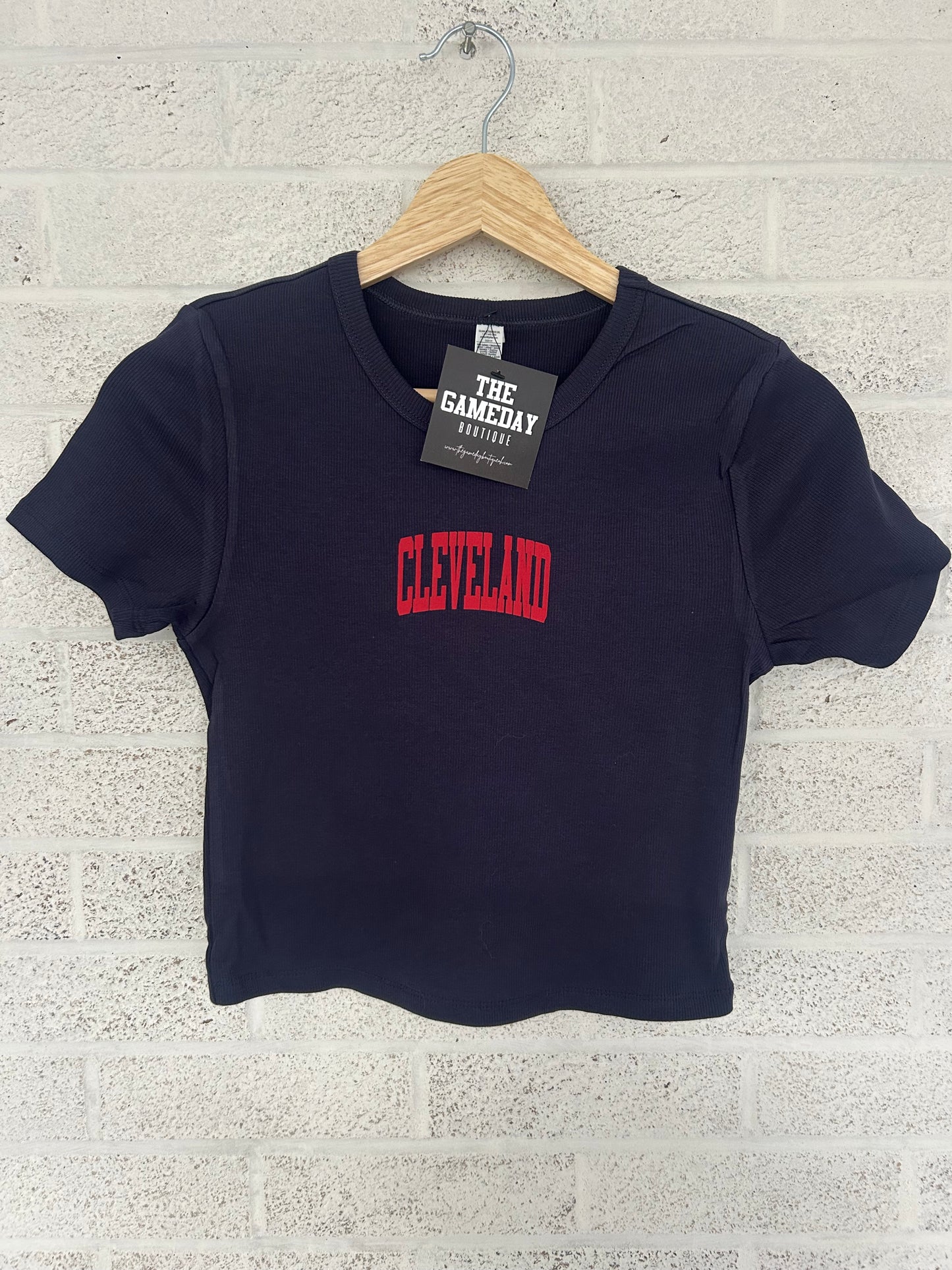 Cleveland Baby Rib Crop T-shirt