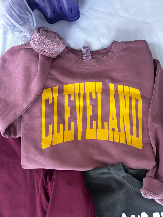 Cleveland Vintage Sweatshirt Cavs Colors