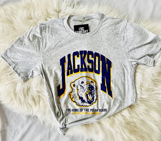 Jackson The Home of the Polar Bears Triblend T-shirt