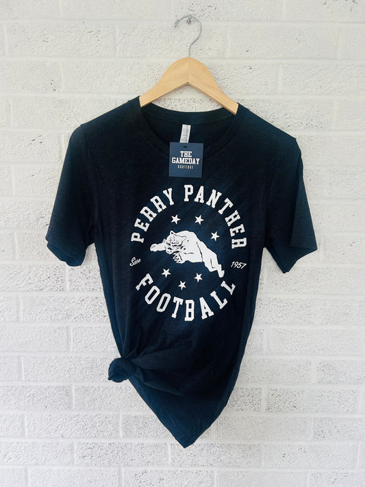 Perry Panther Football Leaping Panther T-shirt