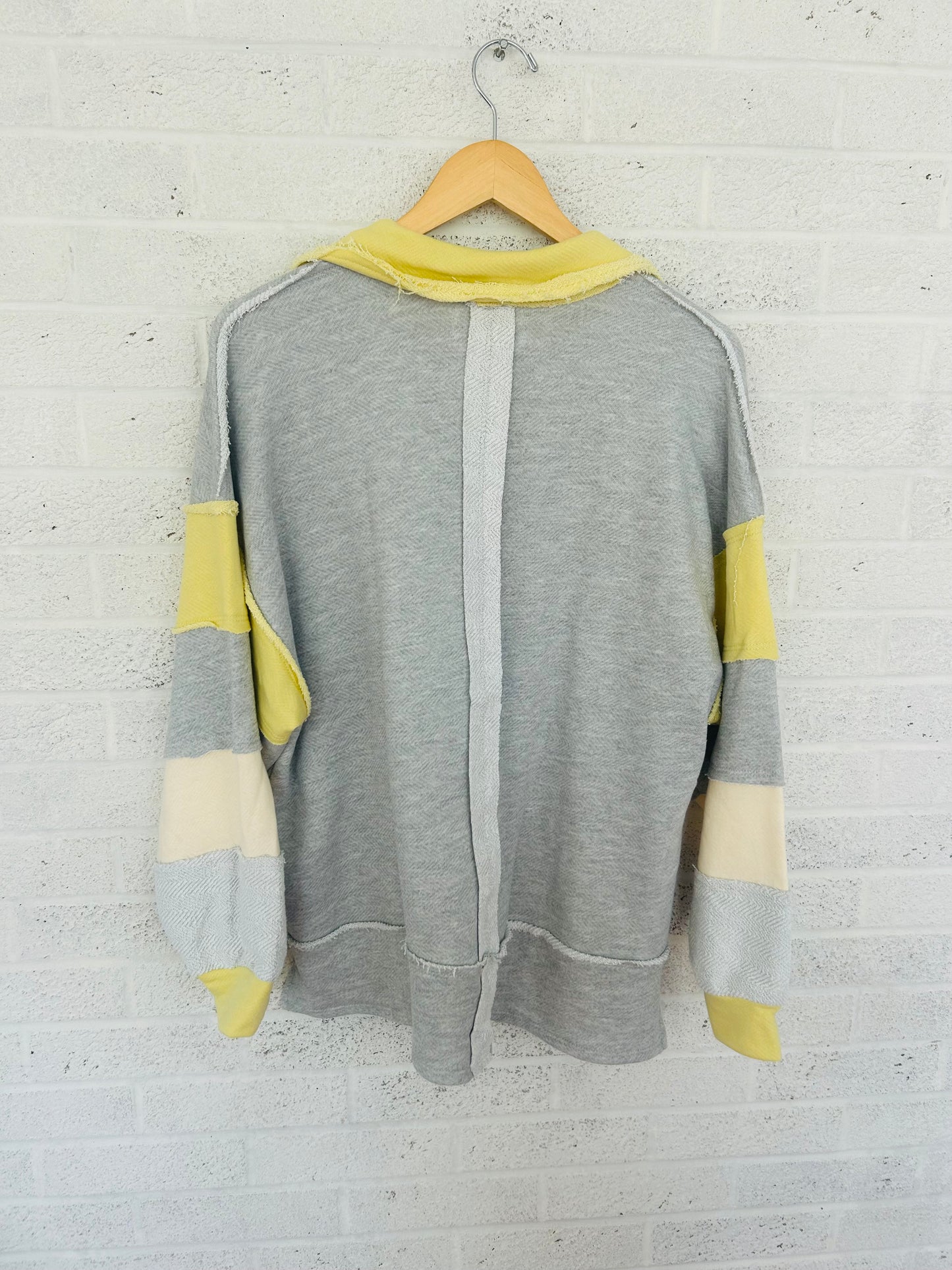 Grey and Yellow Sweater