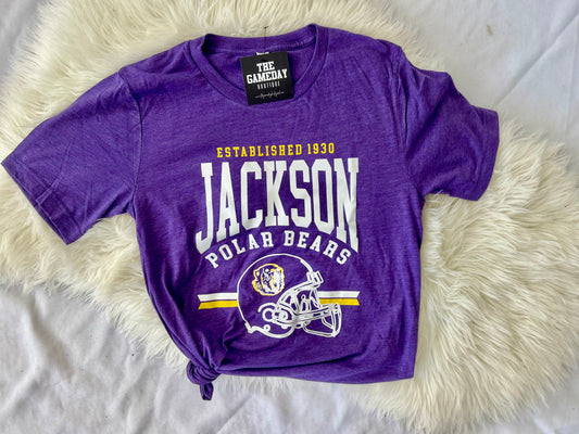 Jackson Polar Bear Football Helmet T-shirt