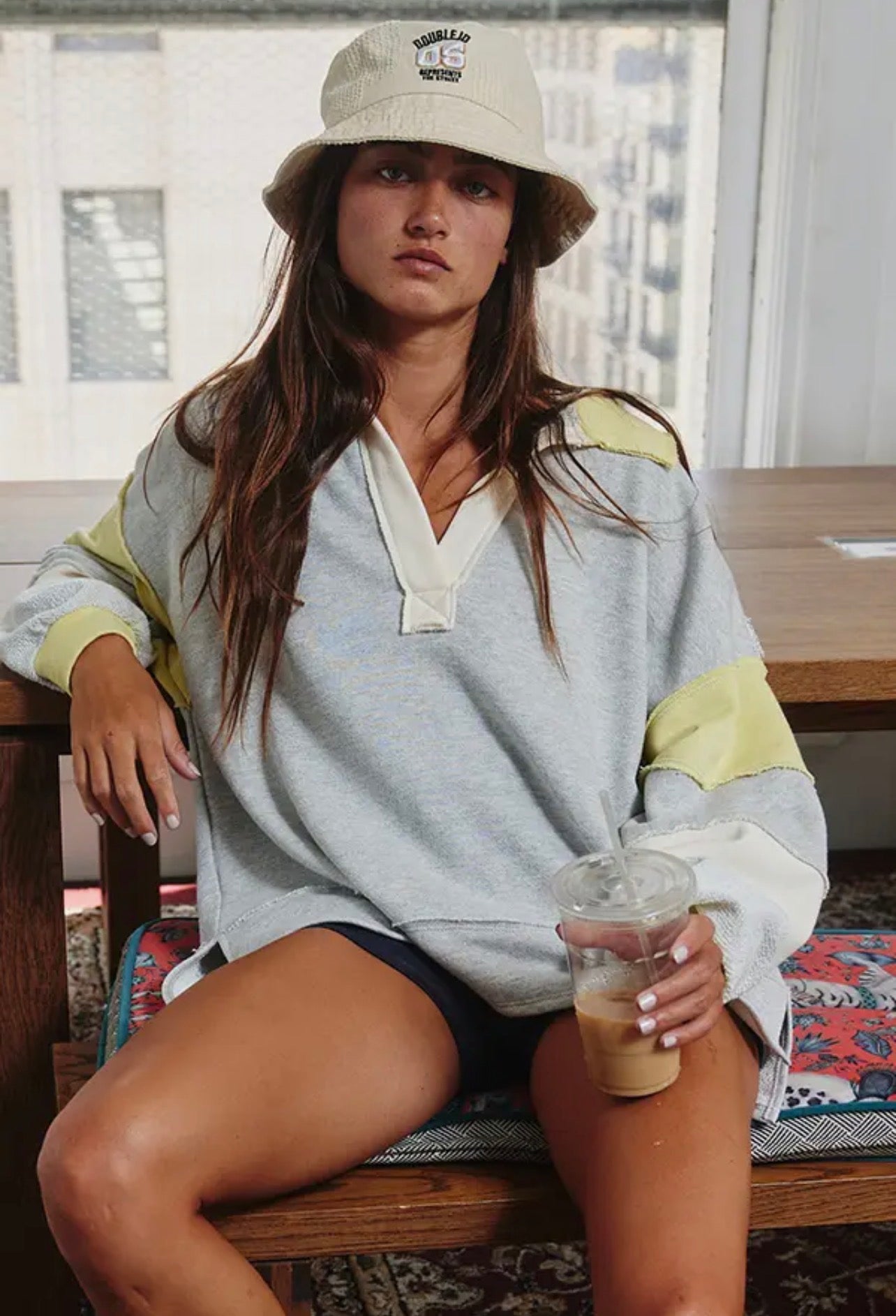 Grey and Yellow Sweater