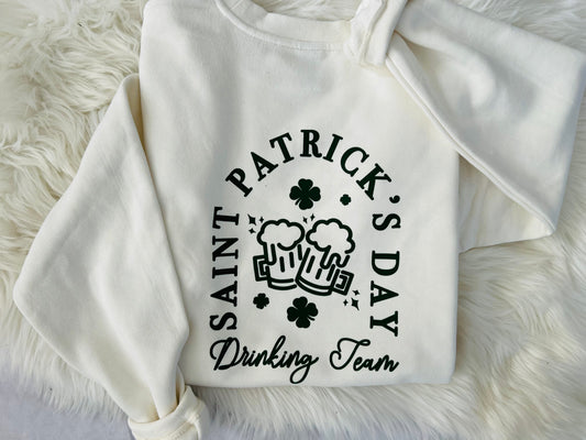 St Patty's Day Drinking Team Vintage Adult Sweatshirt