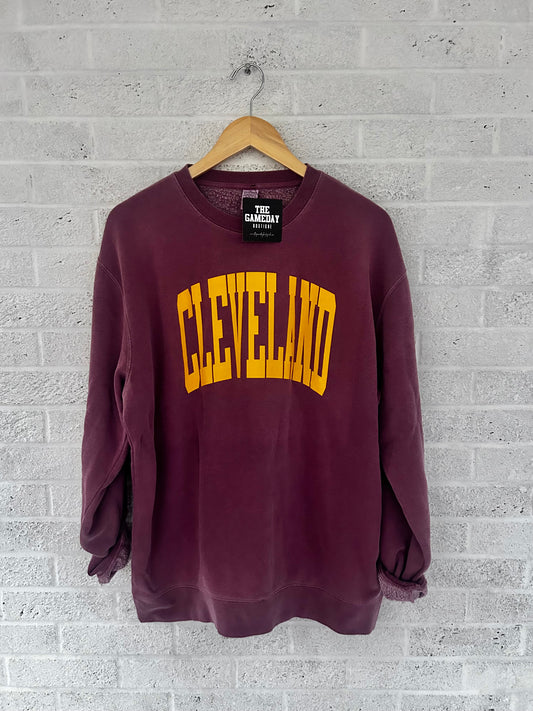Cleveland Vintage Sweatshirt Cavs Colors PREORDER