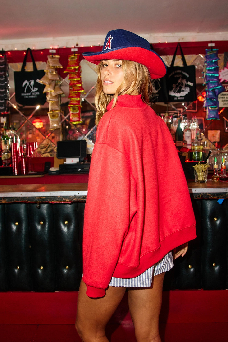 American Flag/USA Reversible Mockneck Sweatshirt