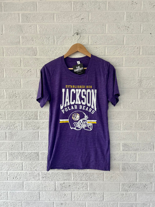 Jackson Polar Bear Football Helmet T-shirt