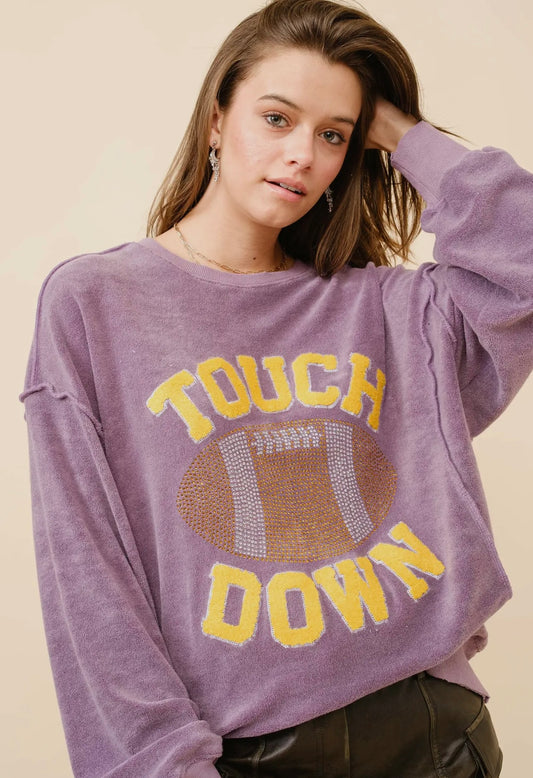 Touch Down Purple Sweatshirt