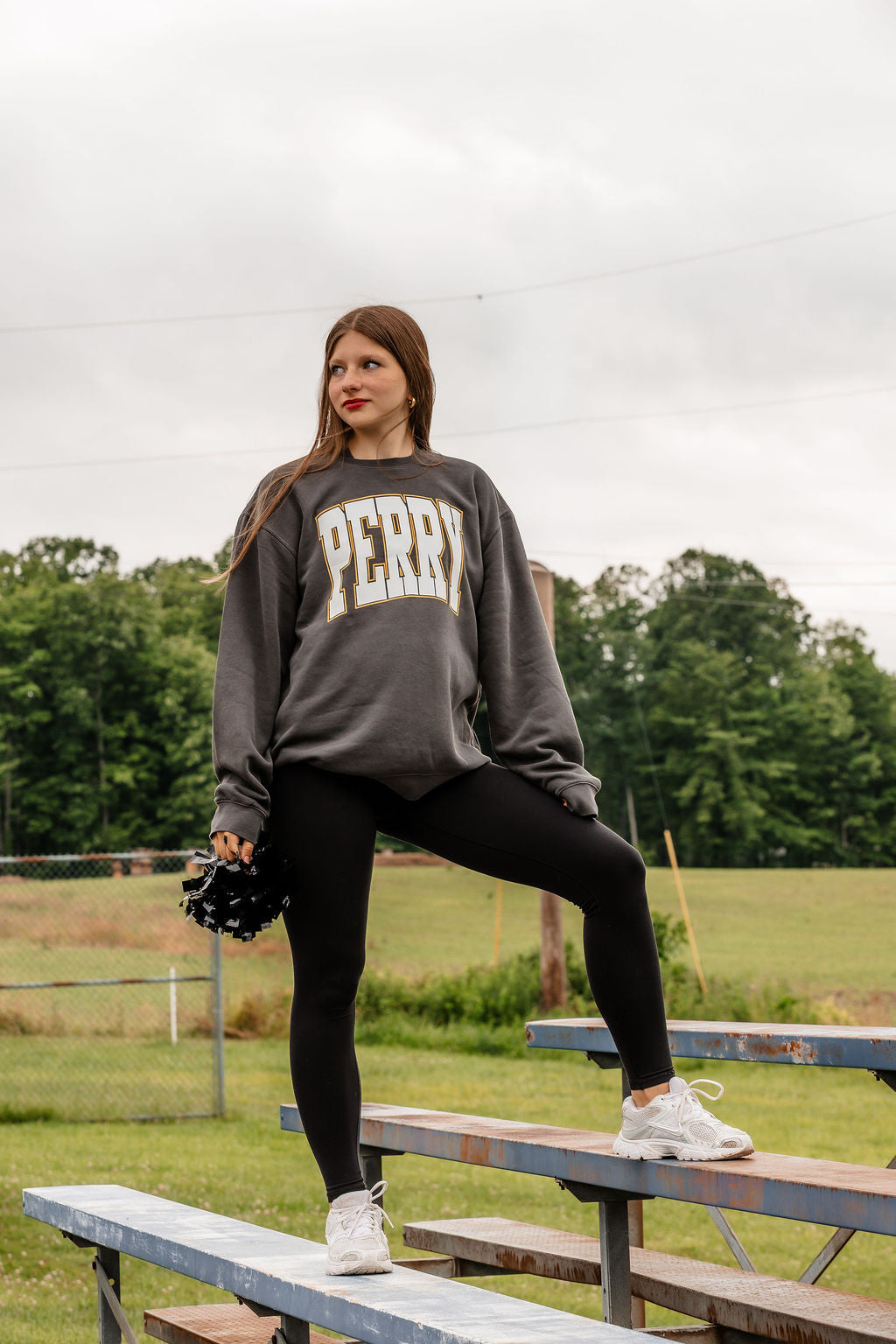 Perry Vintage Sweatshirt Charcoal PREORDER