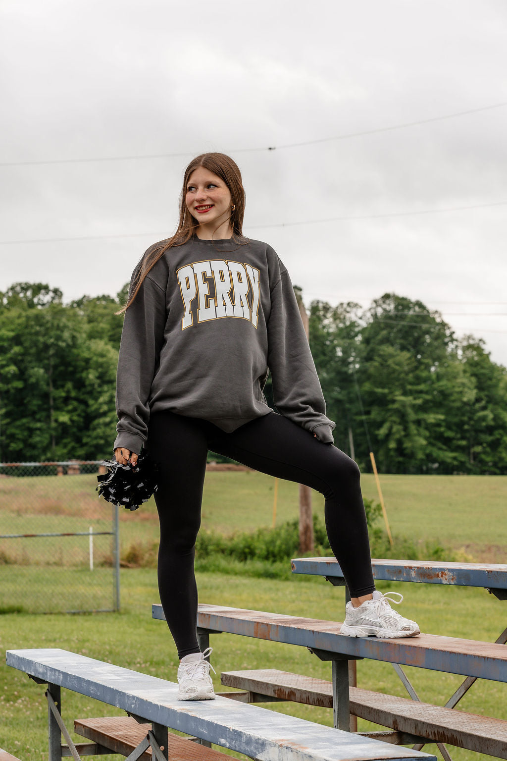 Perry Vintage Sweatshirt Charcoal PREORDER