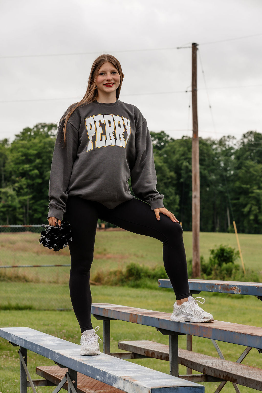 Perry Vintage Sweatshirt Charcoal PREORDER