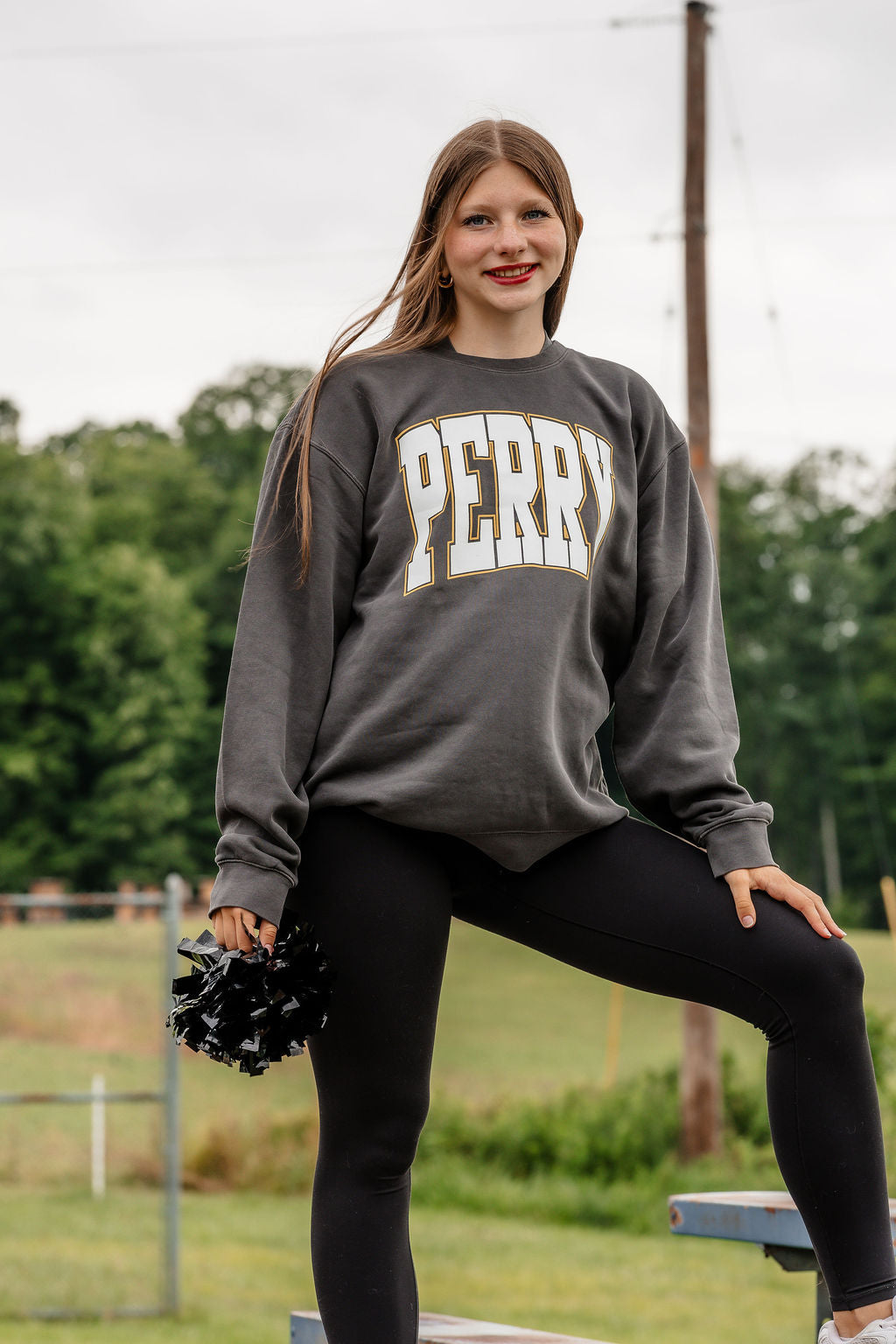Perry Vintage Sweatshirt Charcoal PREORDER