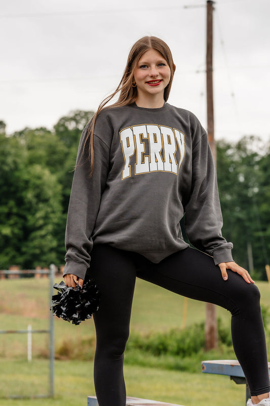 Perry Vintage Sweatshirt Charcoal PREORDER