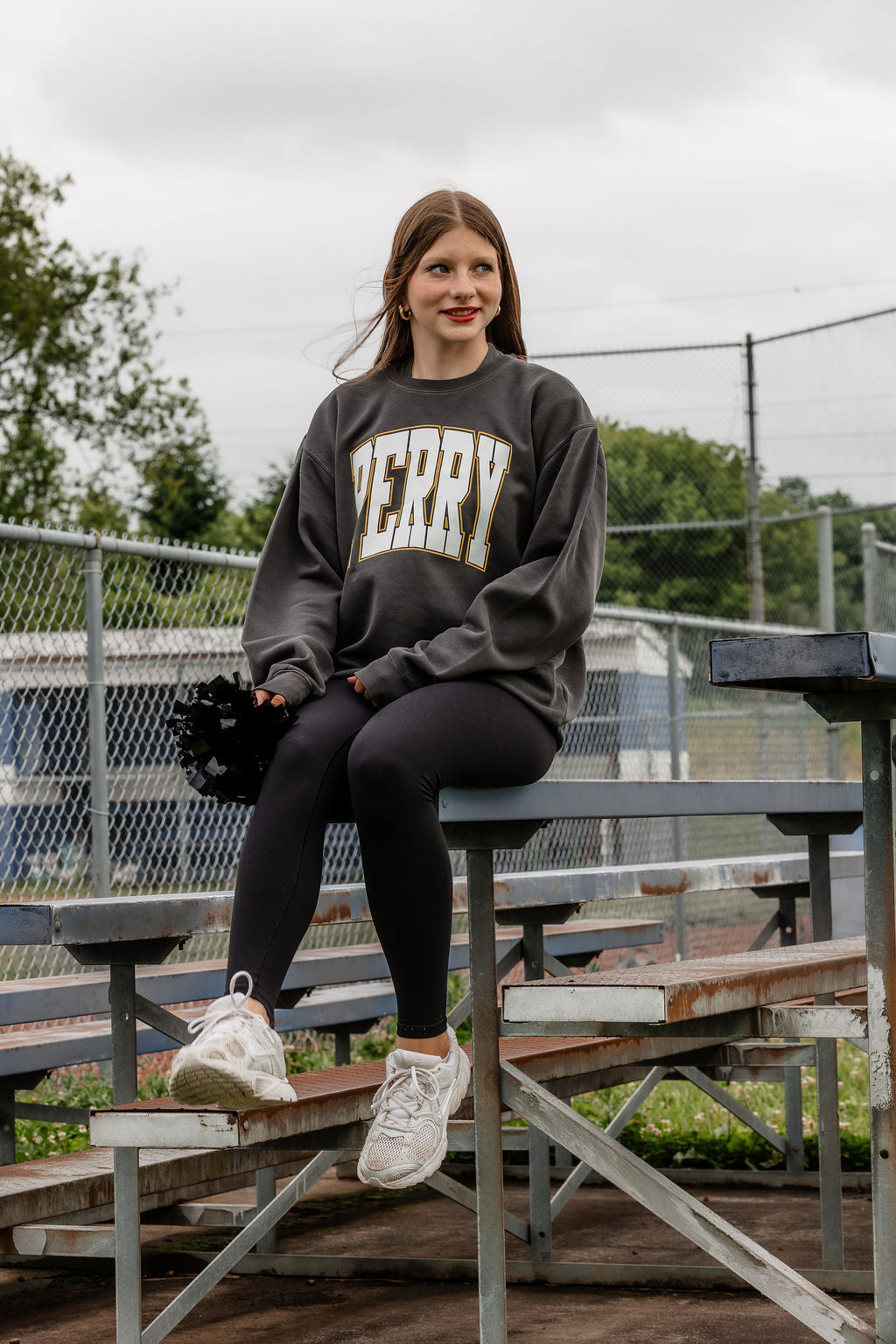 Perry Vintage Sweatshirt Charcoal PREORDER